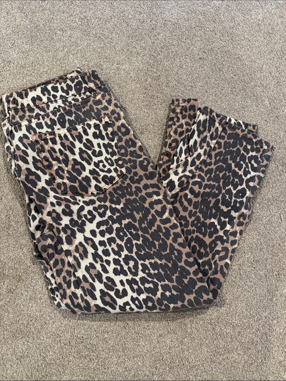 Oat New York Leopard Print Straight-Leg Pants - Brown/Black
